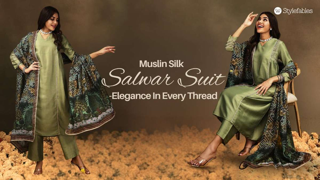 Muslin Silk Salwar Suit For Women – Elegance in Every Thread