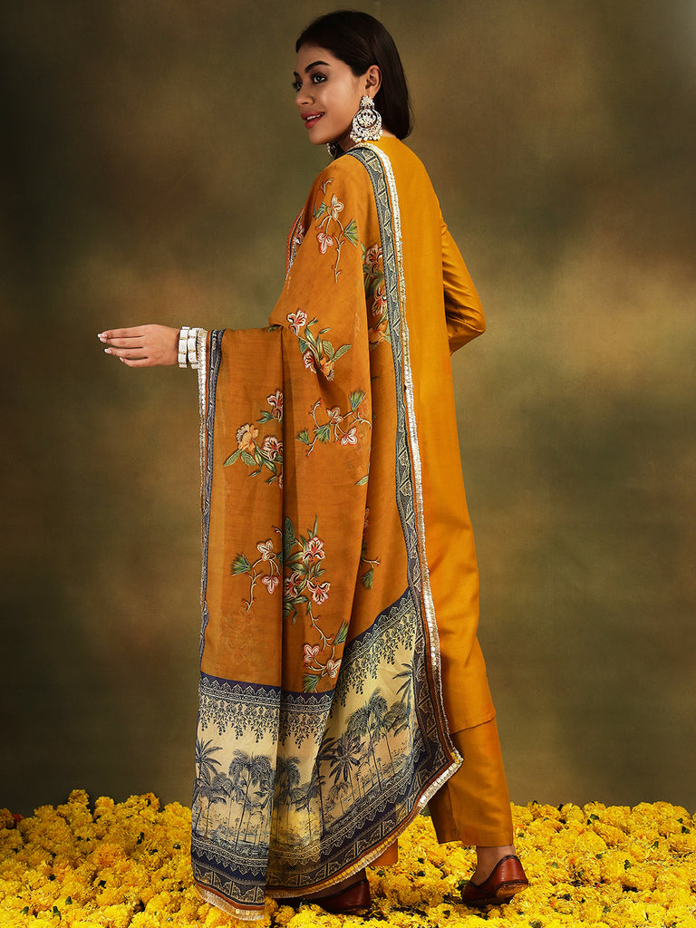 NAINA- YELLOW 3 PIECE SUIT SET Ethnics Sets stylefables   