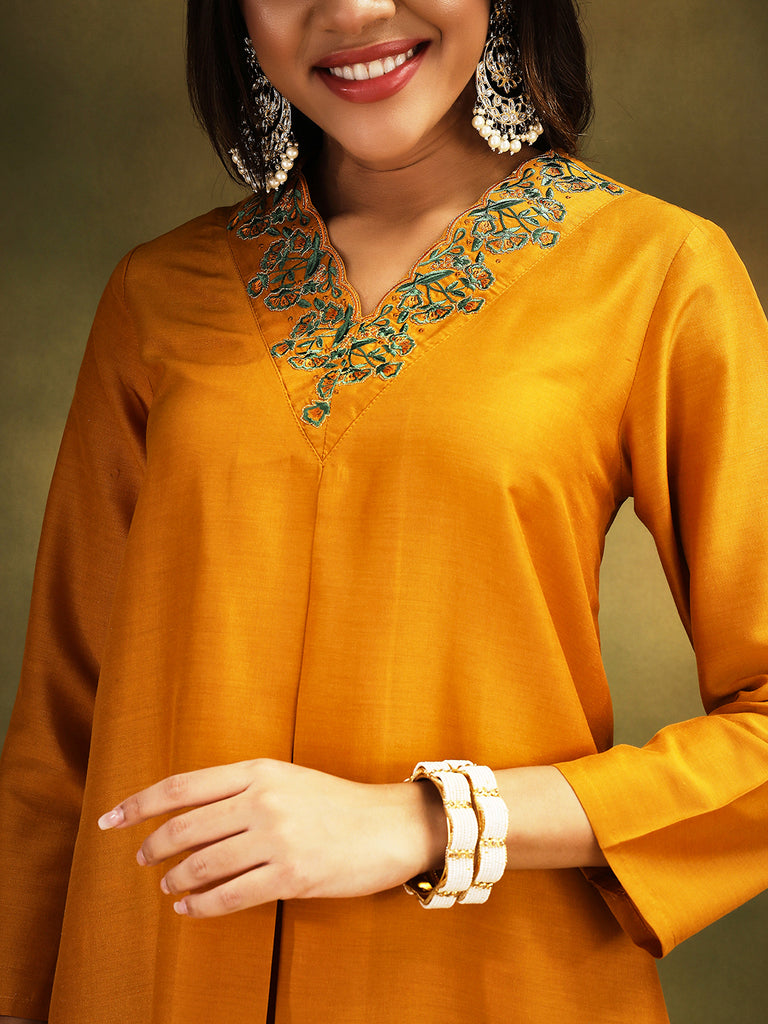 TARA- YELLOW 3 PIECE SUIT SET Ethnics Sets stylefables   