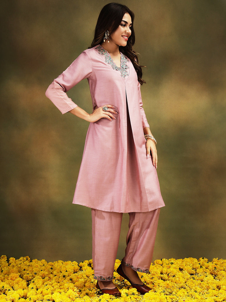 TARA- PINK 3 PIECE SUIT SET Ethnics Sets stylefables   