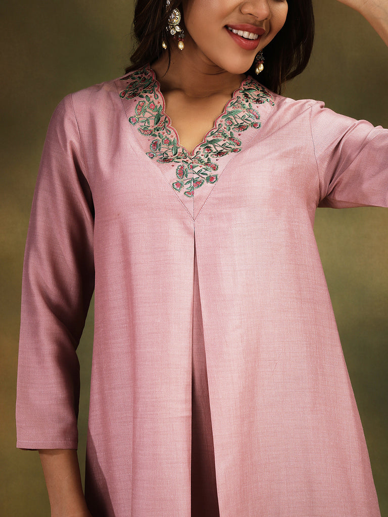 TARA- PINK 3 PIECE SUIT SET Ethnics Sets stylefables   