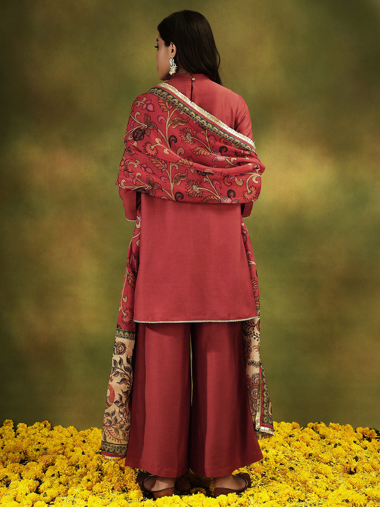 NAAZ- RUST 3 PIECE SUIT SET Ethnics Sets stylefables   