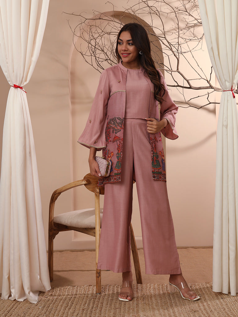 ZUBEIDA-  PINK FUSION COORD SET Fusion Coord Set stylefables   