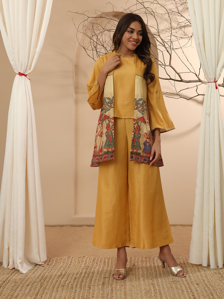 ZUBEIDA- YELLOW FUSION COORD SET Fusion Coord Set stylefables   