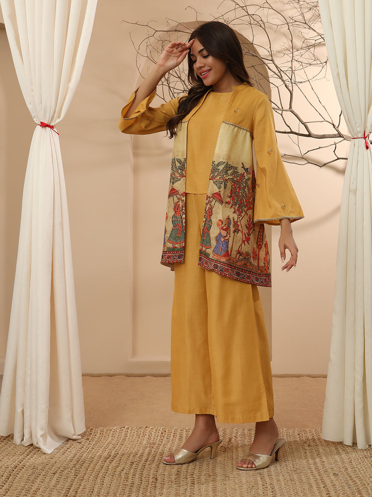 ZUBEIDA- YELLOW FUSION COORD SET Fusion Coord Set stylefables   