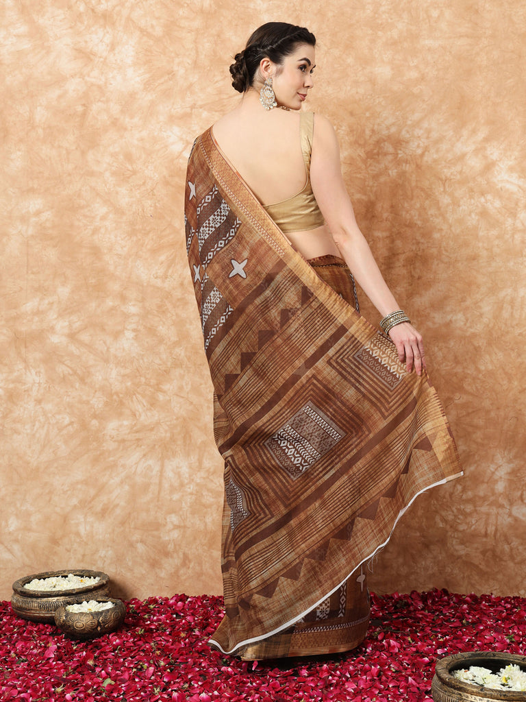 PREET- LINEN SAREE Cotton Saree stylefables   