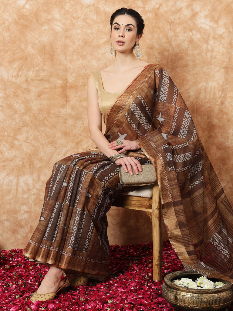 PREET- LINEN SAREE Cotton Saree stylefables   