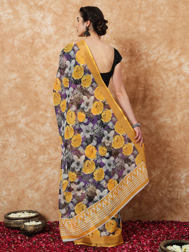 SMRITI- LINEN SAREE Cotton Saree stylefables   