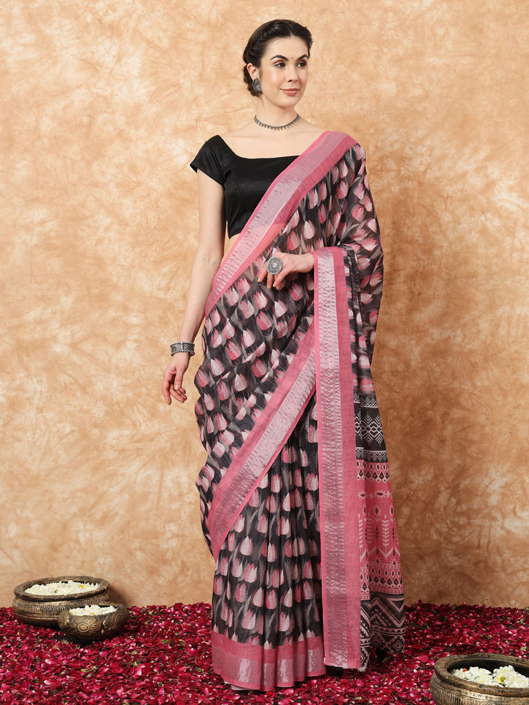 ROOP- LINEN SAREE Cotton Saree stylefables   