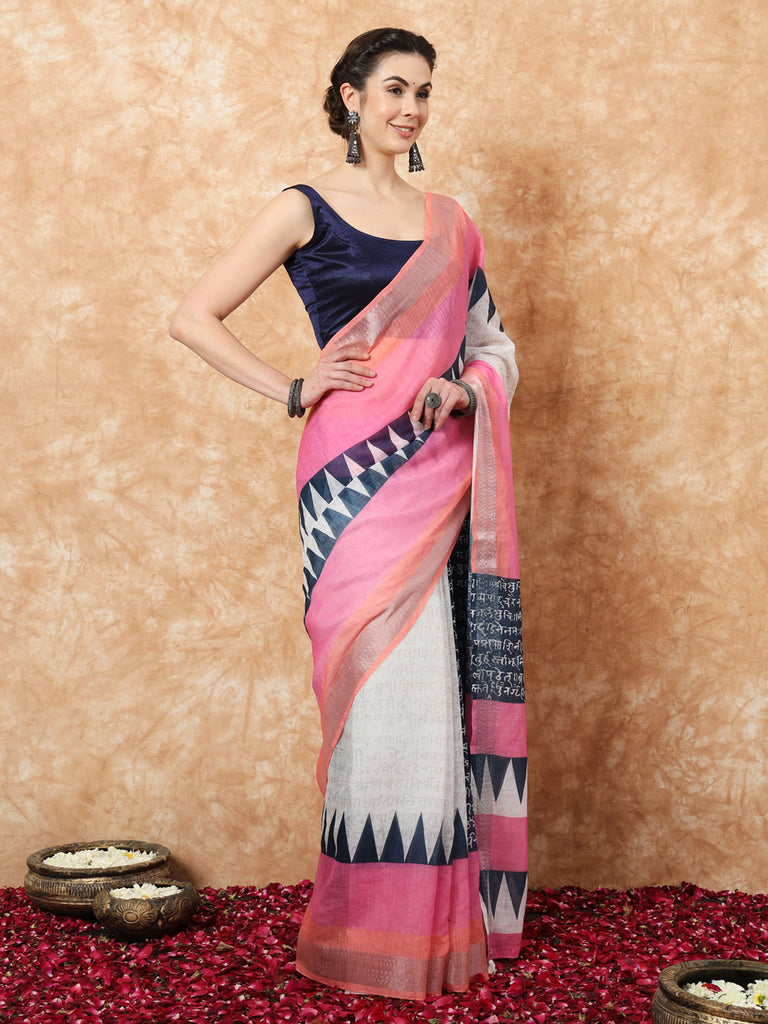 GOTHIC-LILEN SAREE Cotton Saree stylefables   