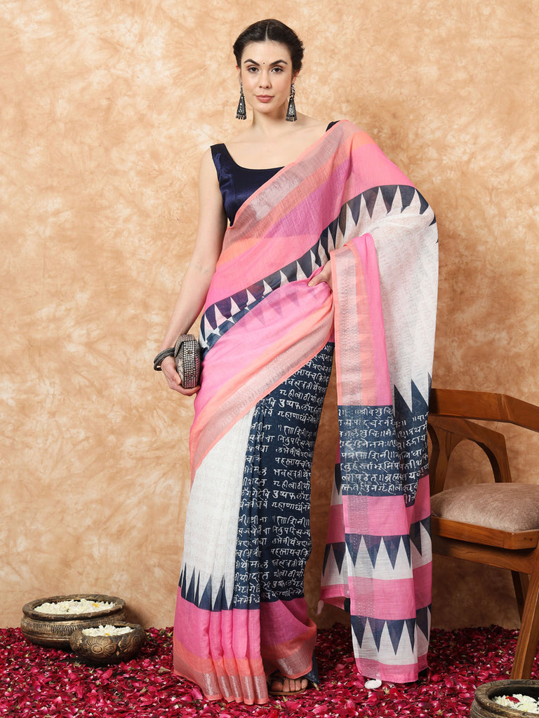 GOTHIC-LILEN SAREE Cotton Saree stylefables   