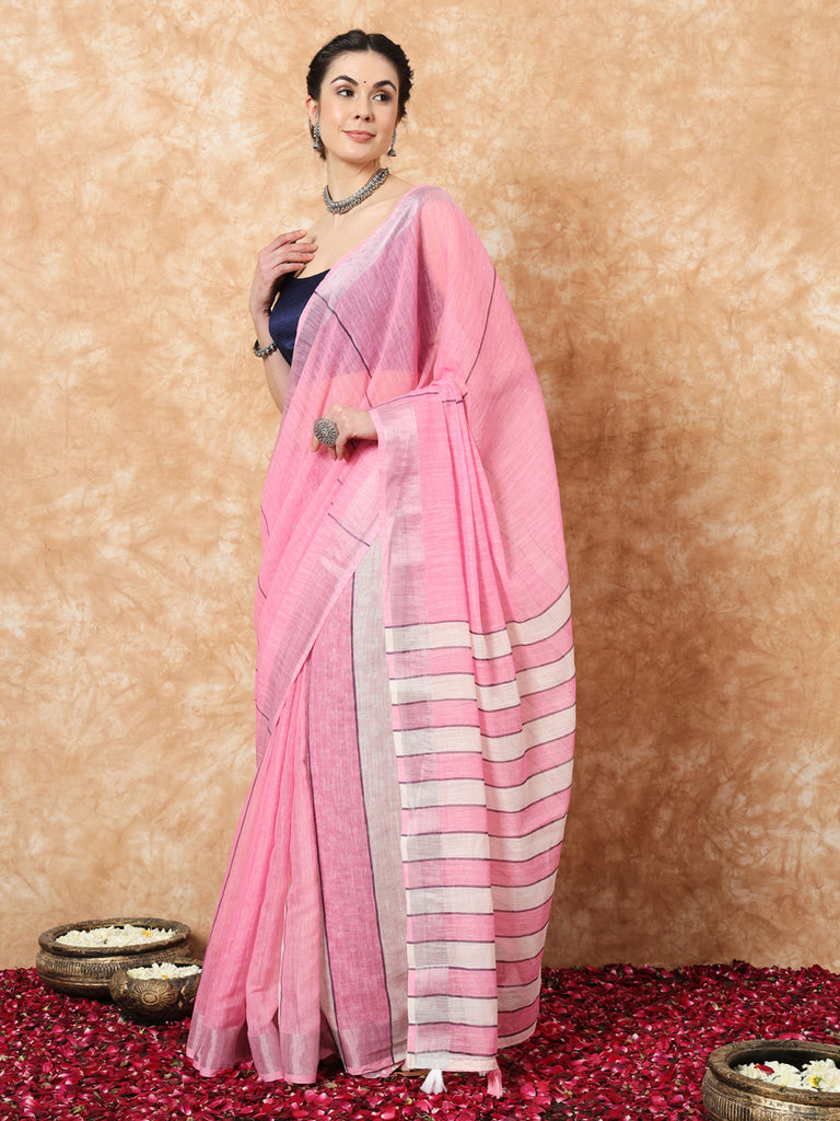 SAYALI-LINEN SAREE Linen Saree stylefables   