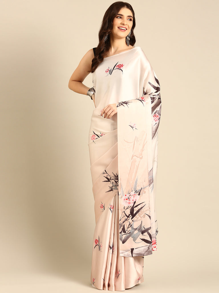 PEARL TALES Satin Saree stylefables   