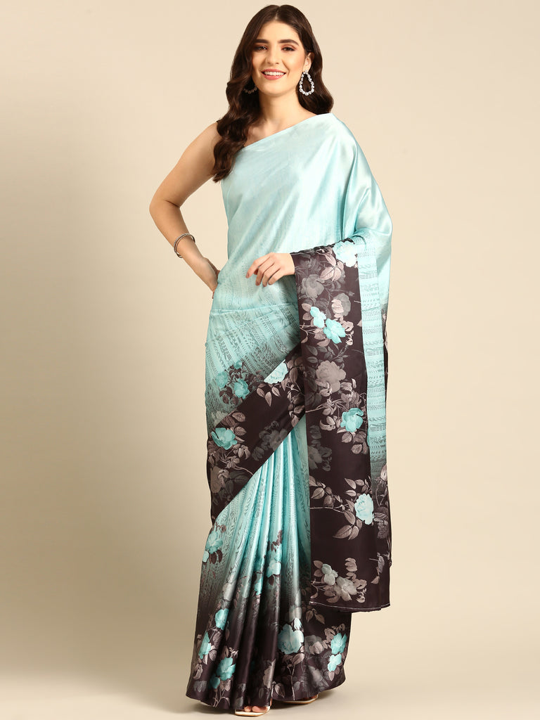 ROYAL RANI Satin Saree stylefables   