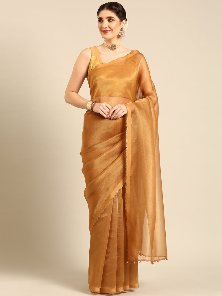 MADHURYA-GOLD Tissue Zari Saree stylefables   