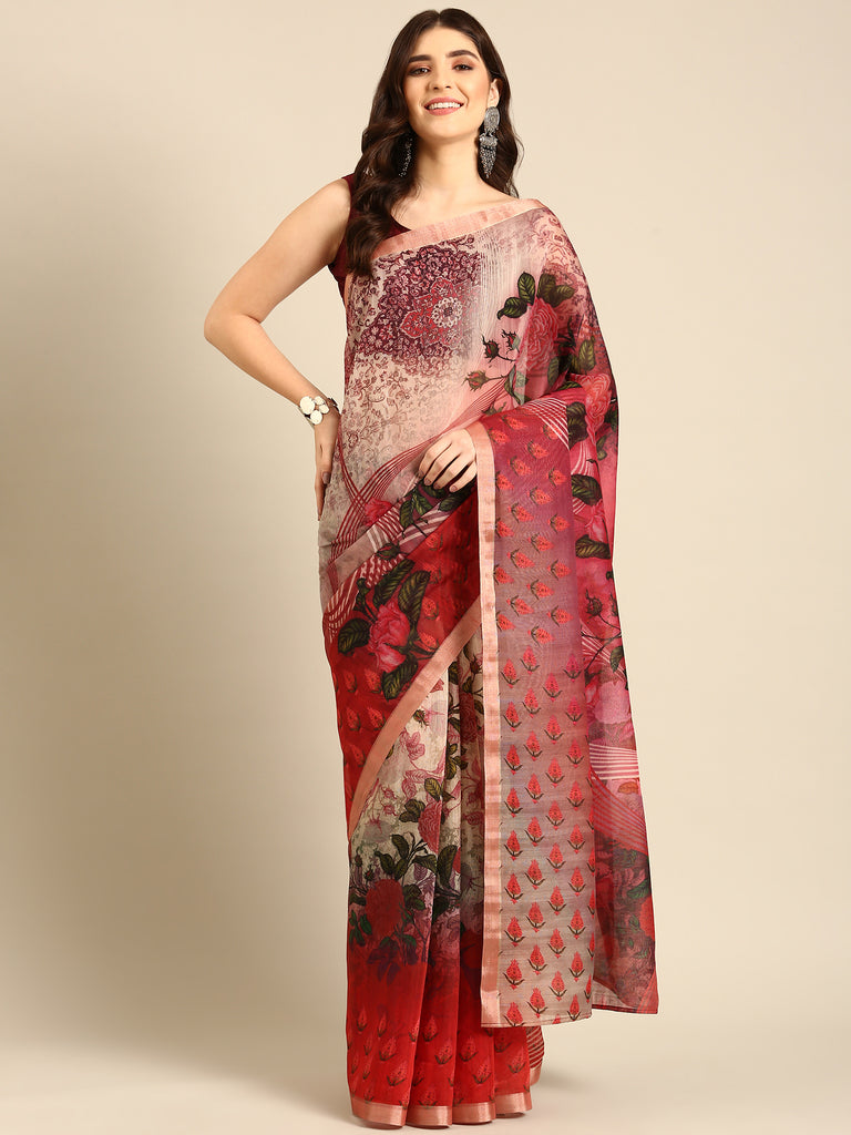 TRENDSETTER : Pink Chanderi Saree Chanderi Saree stylefables   