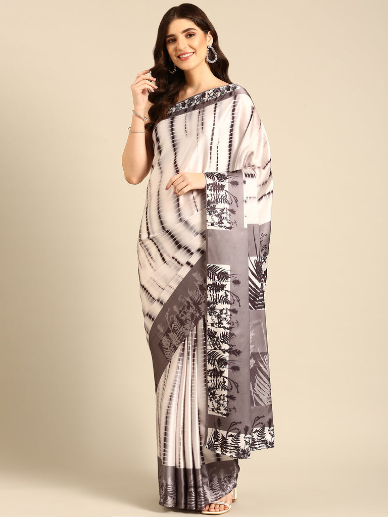 STRIPES SWAGGER Satin Saree stylefables   