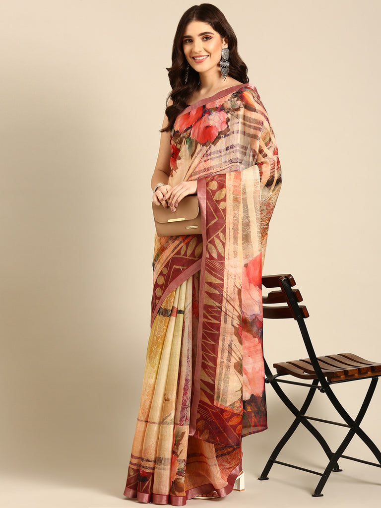 KRISHNAVI: Yellow Chanderi Saree Chanderi Saree stylefables   