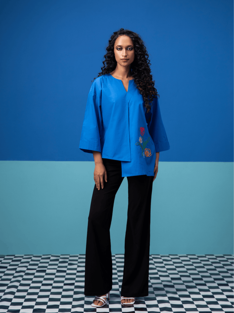 Whimsy- Blue Shirt Shirts stylefables