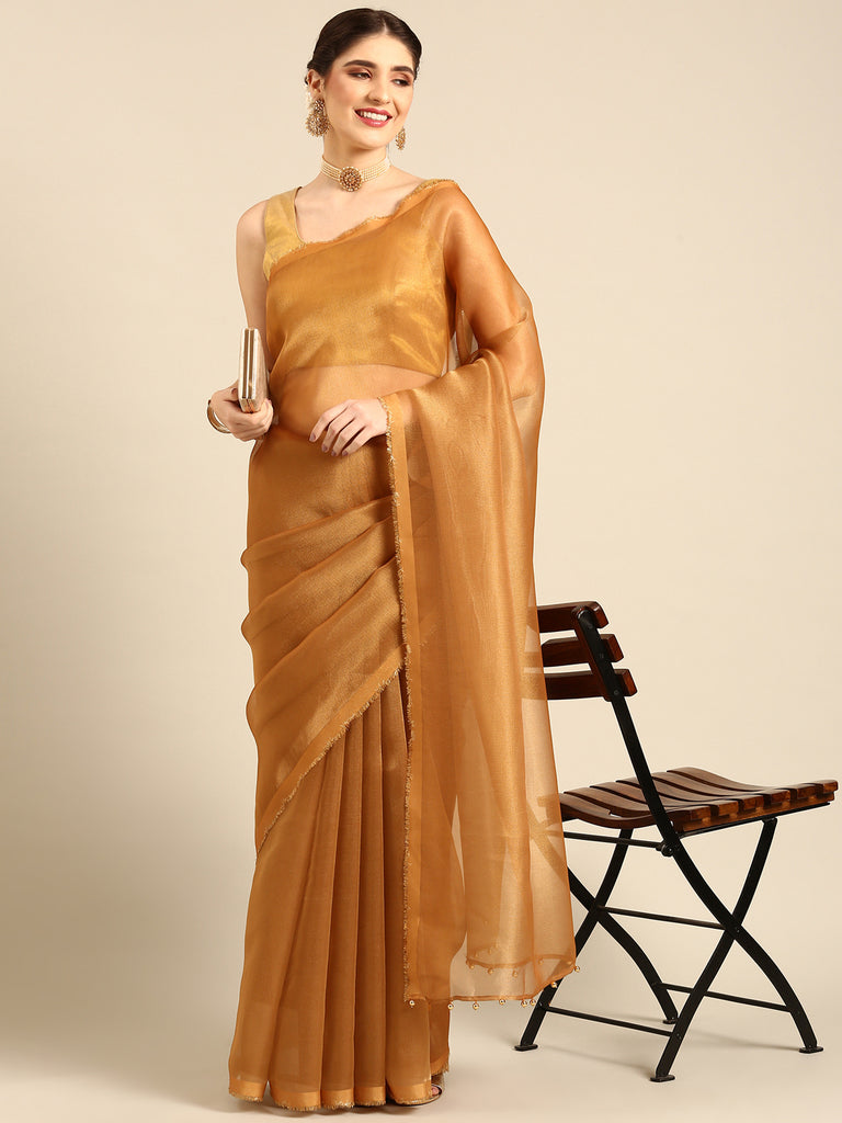 MADHURYA-GOLD Tissue Zari Saree stylefables   