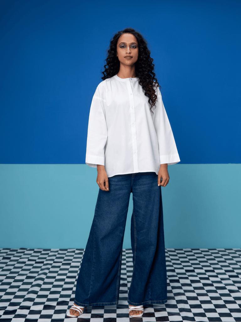 Frolic- Back White Shirt Shirts stylefables