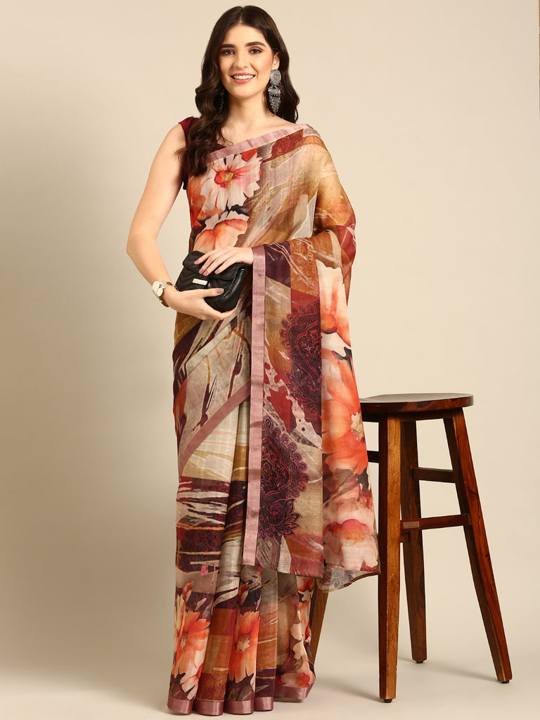 PHULJADI : Dusky Chanderi Saree Chanderi Saree stylefables   