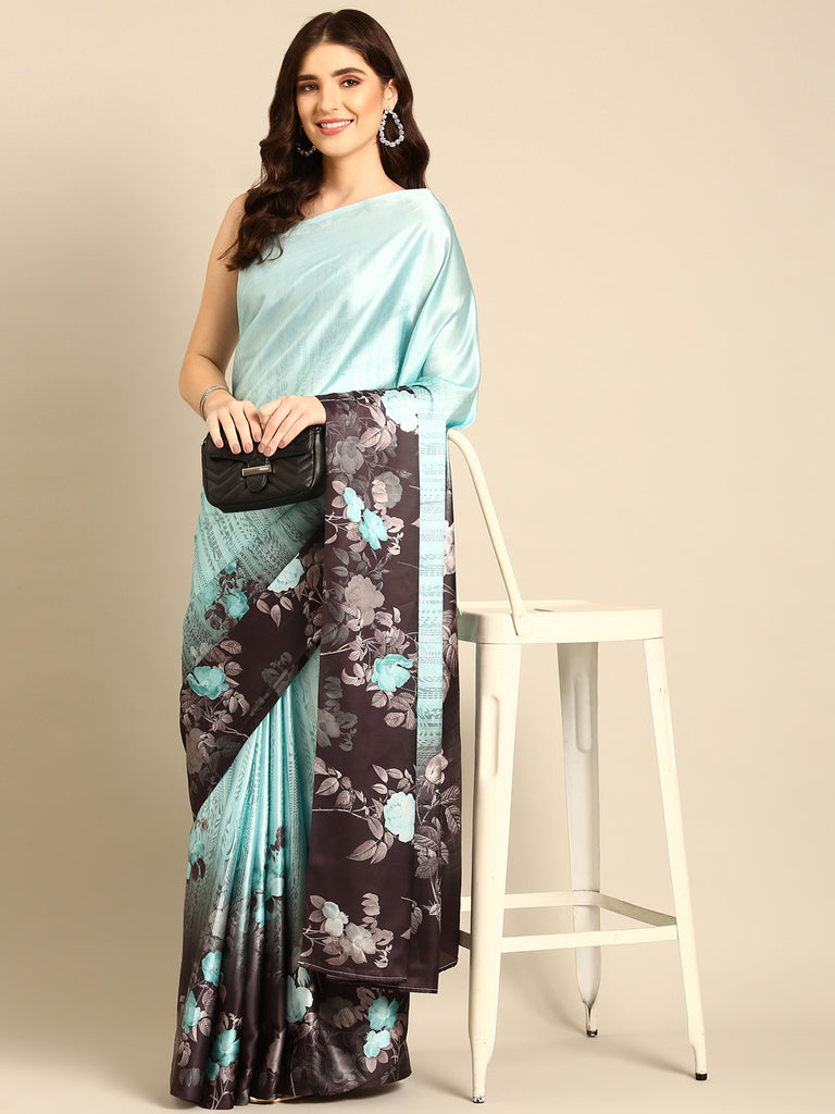 ROYAL RANI Satin Saree stylefables   