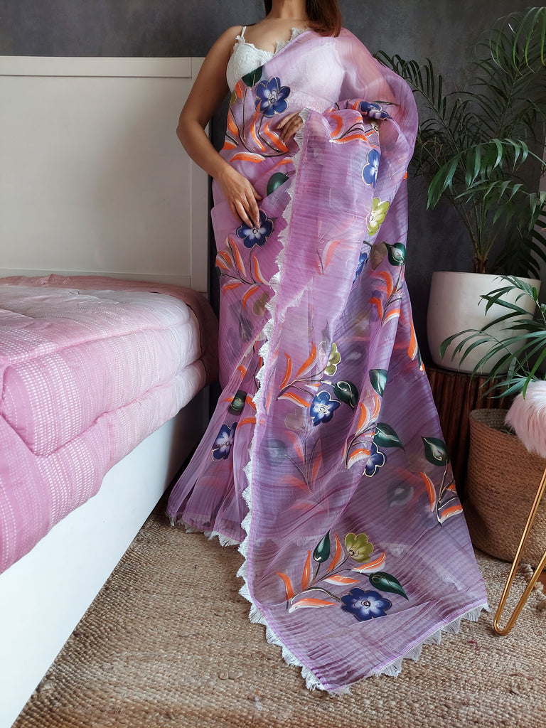 KAMAL Organza Saree stylefables   