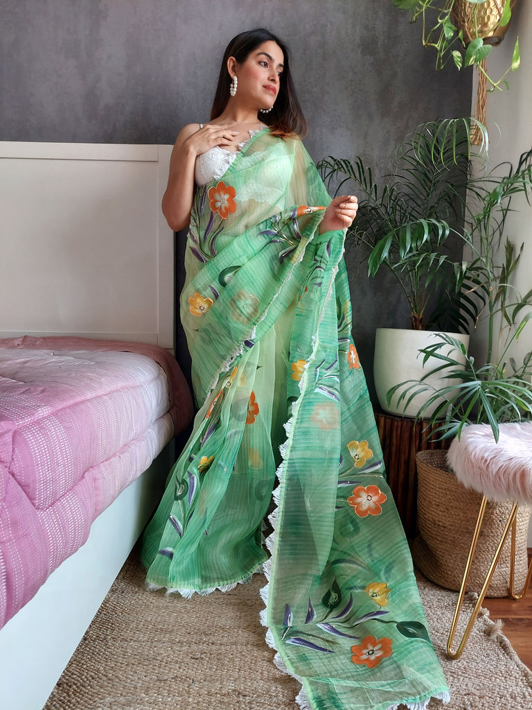 SIDDHI Organza Saree stylefables   