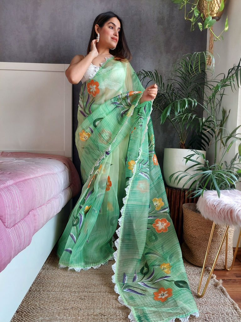 SIDDHI Organza Saree stylefables   