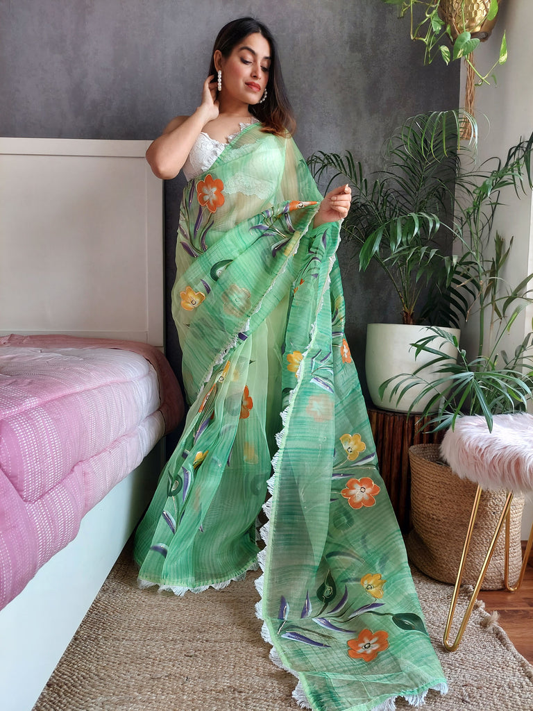 SIDDHI Organza Saree stylefables   