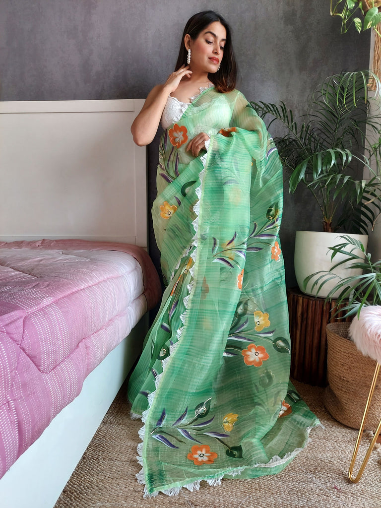 SIDDHI Organza Saree stylefables   