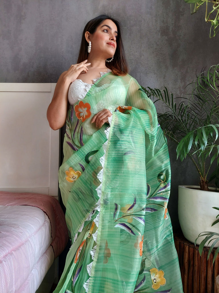 SIDDHI Organza Saree stylefables   