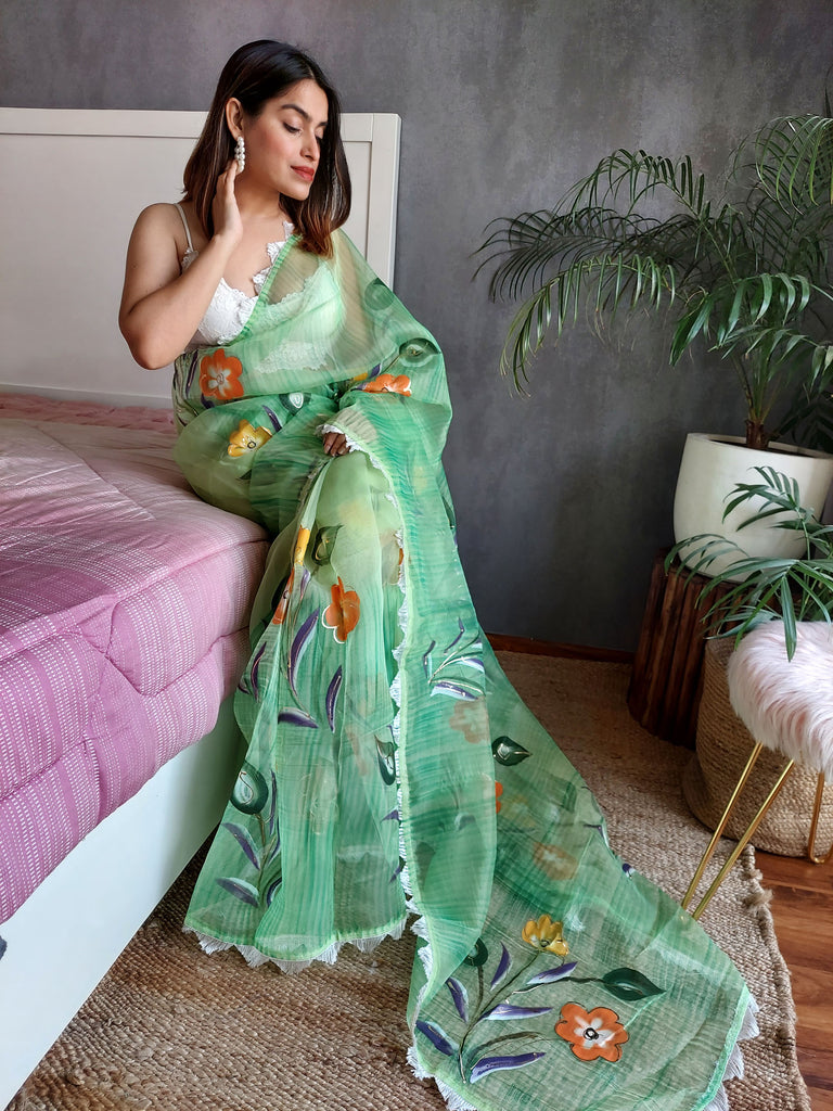 SIDDHI Organza Saree stylefables   