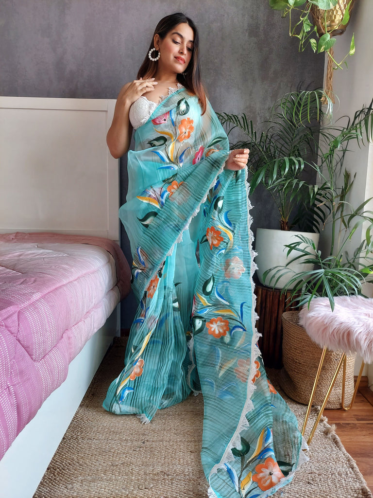 RUHANA Organza Saree stylefables   