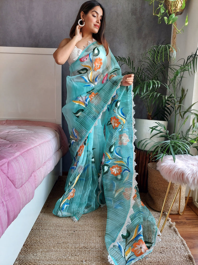RUHANA Organza Saree stylefables   