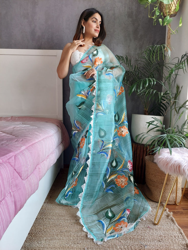 RUHANA Organza Saree stylefables   