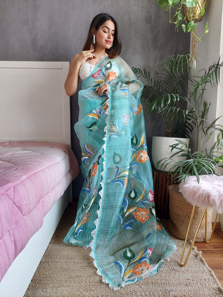 RUHANA Organza Saree stylefables   
