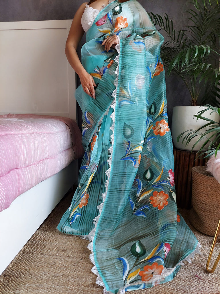 RUHANA Organza Saree stylefables   