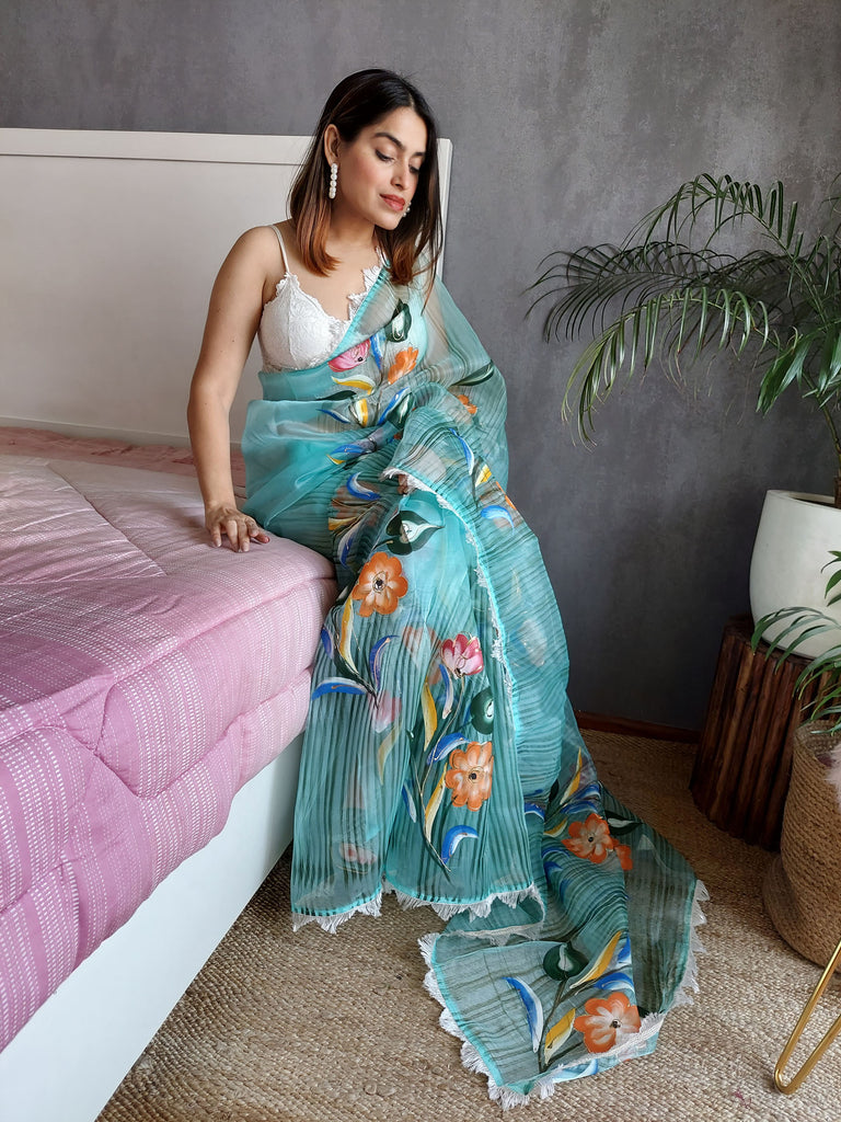 RUHANA Organza Saree stylefables   