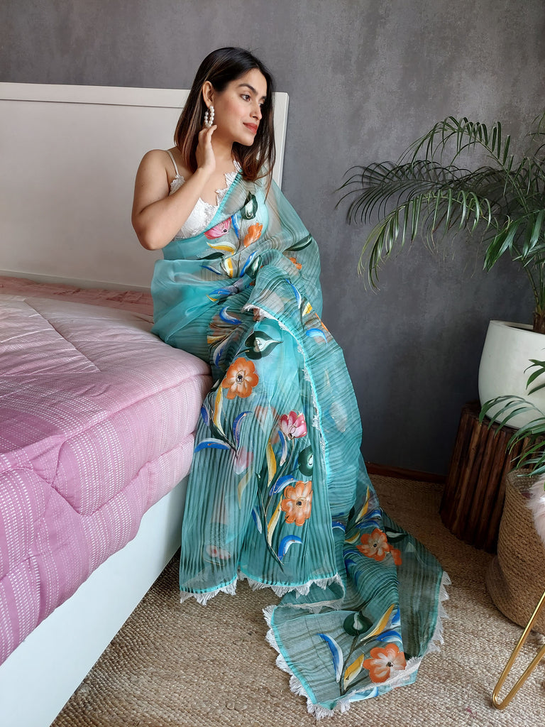 RUHANA Organza Saree stylefables   