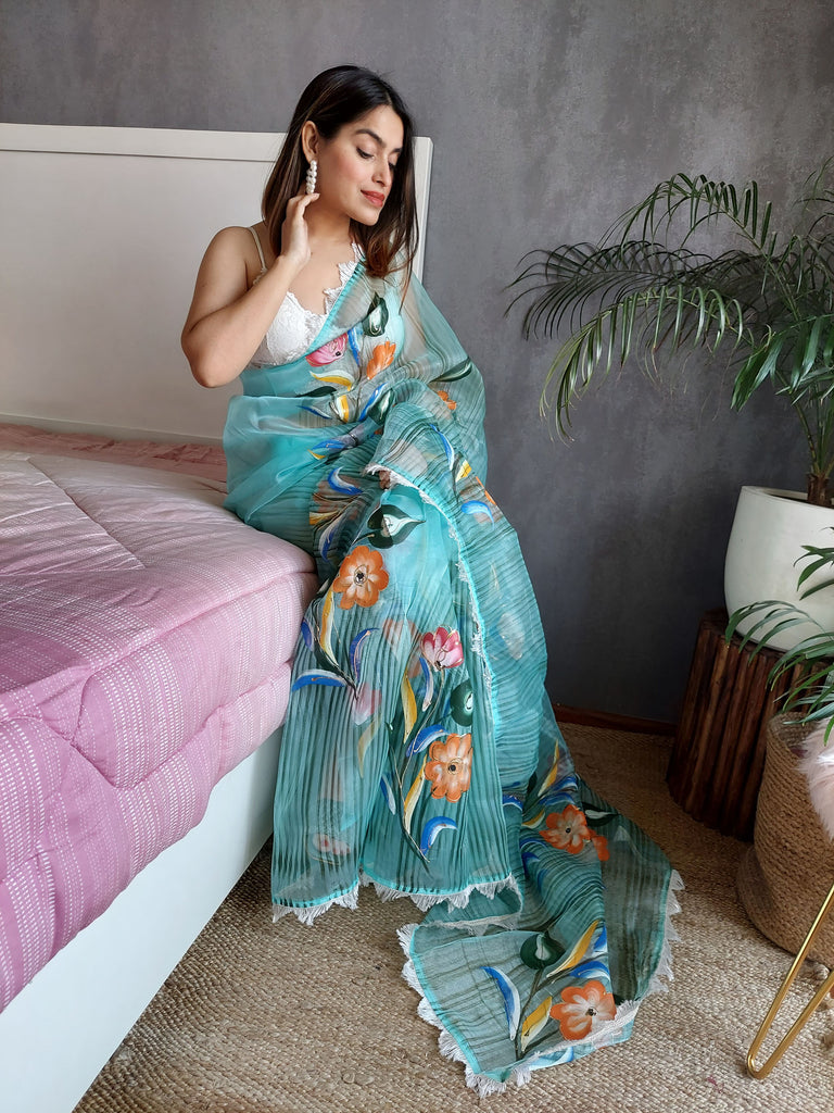 RUHANA Organza Saree stylefables   