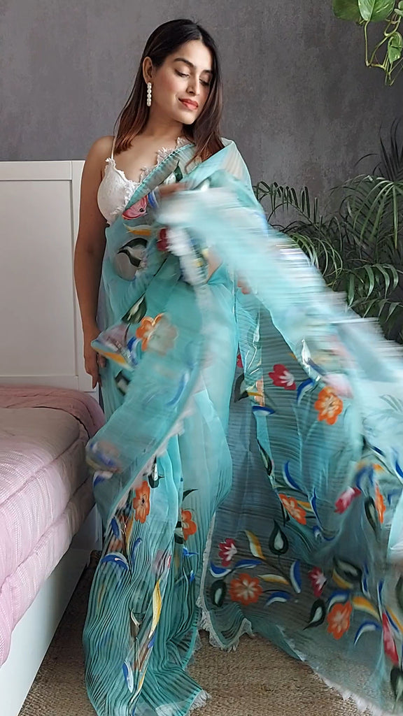 RUHANA Organza Saree stylefables   