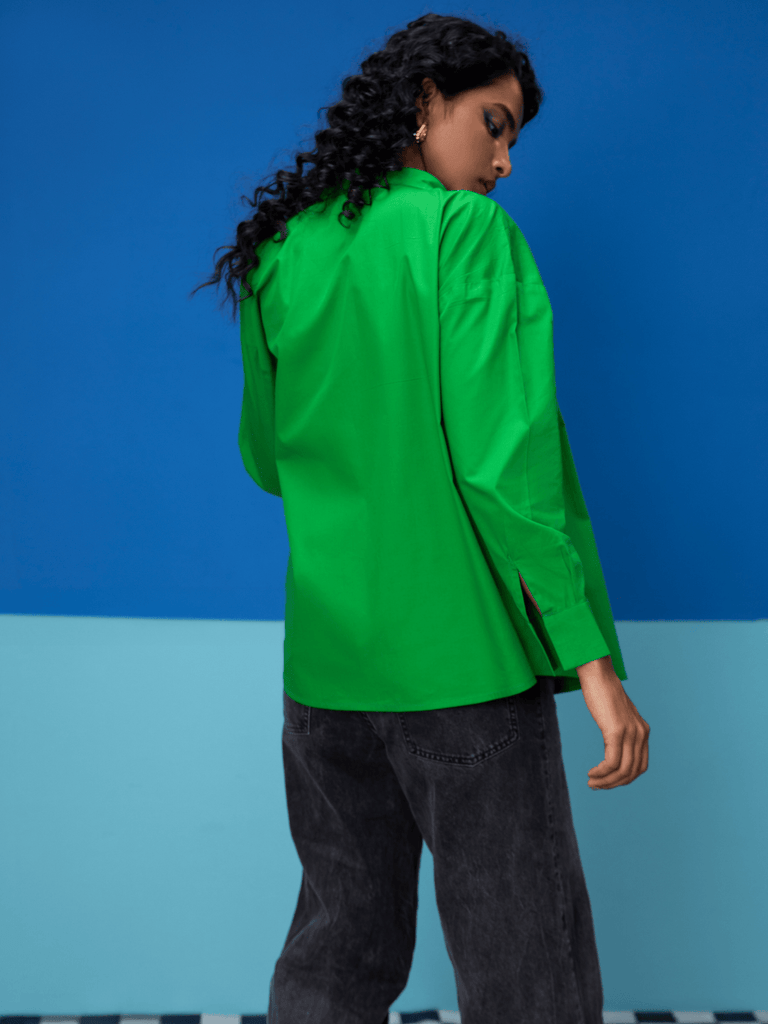 Vivid - Green Shirt Shirts stylefables