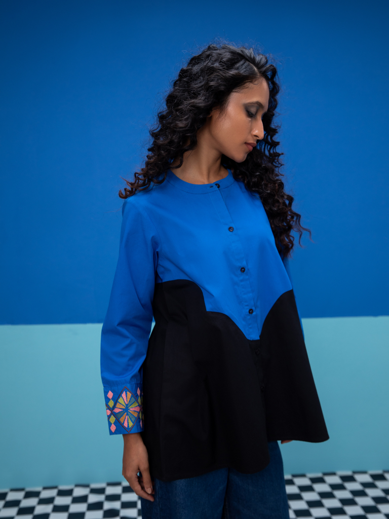 Sway- Blue Shirt Shirts stylefables