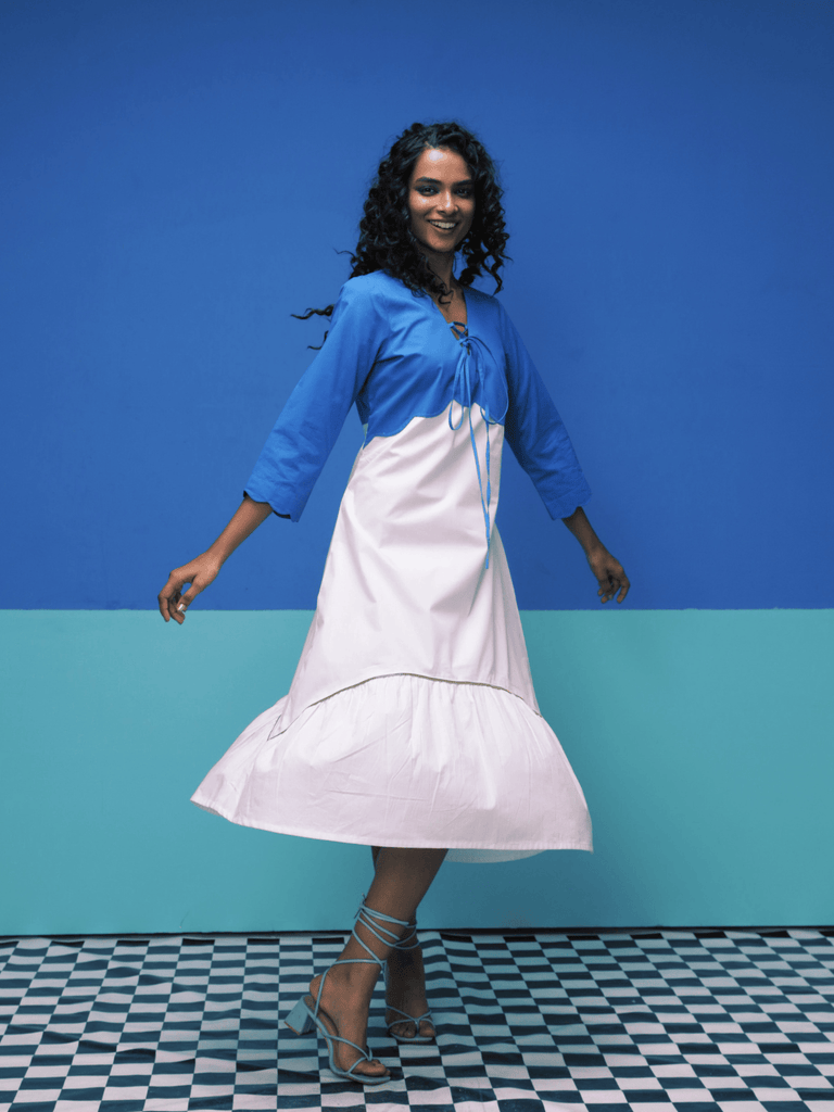 Fawn- Blue Dress Pop Edit stylefables