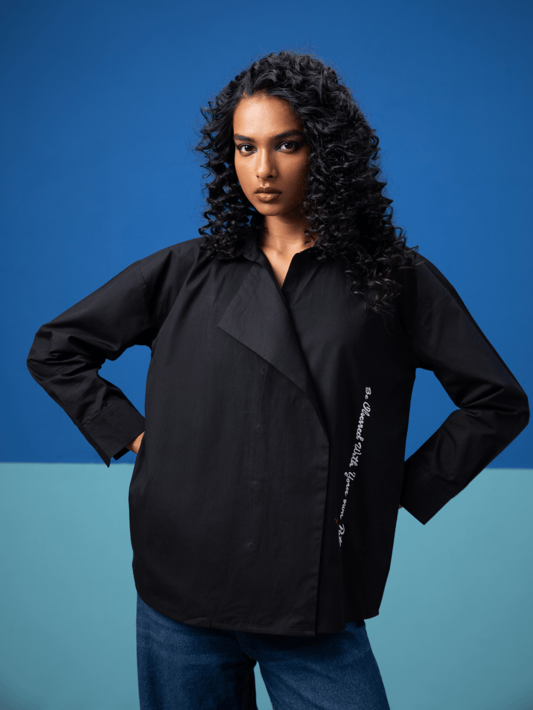 Vivid - Black Shirt Shirts stylefables