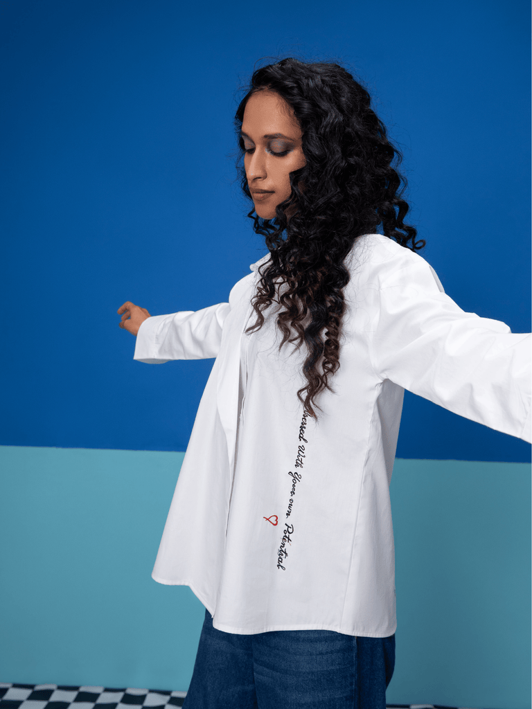 Vivid - White Shirt Shirts stylefables