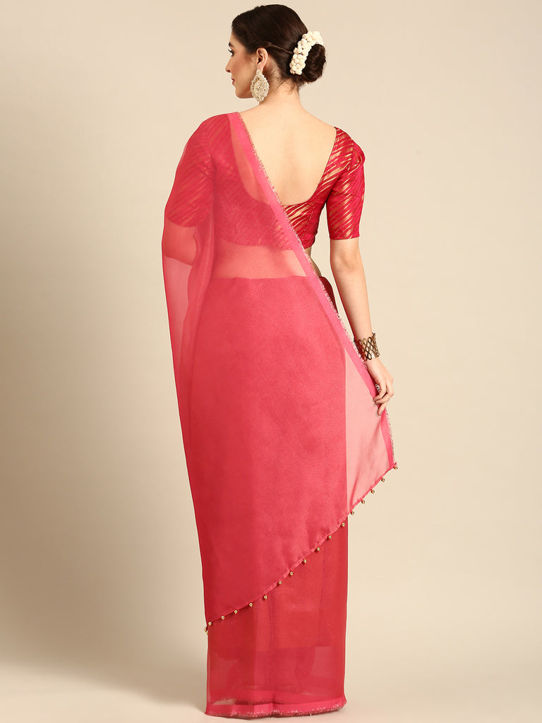 MADHURYA- PINK Tissue Zari Saree stylefables   