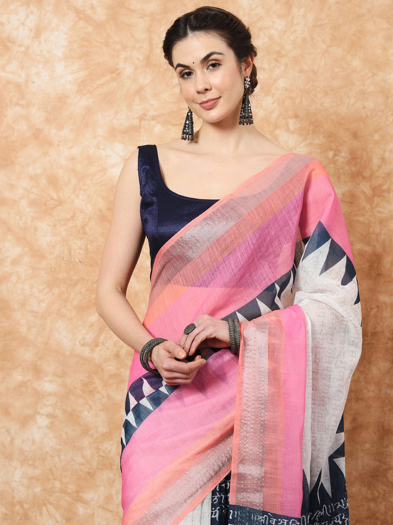 GOTHIC-LILEN SAREE Cotton Saree stylefables   